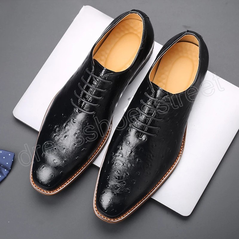 Casuales Oxford Shoes Men Office Business Suit Dress Shoes Mens Wedding Formal Shoes Man Zapatos Hombre