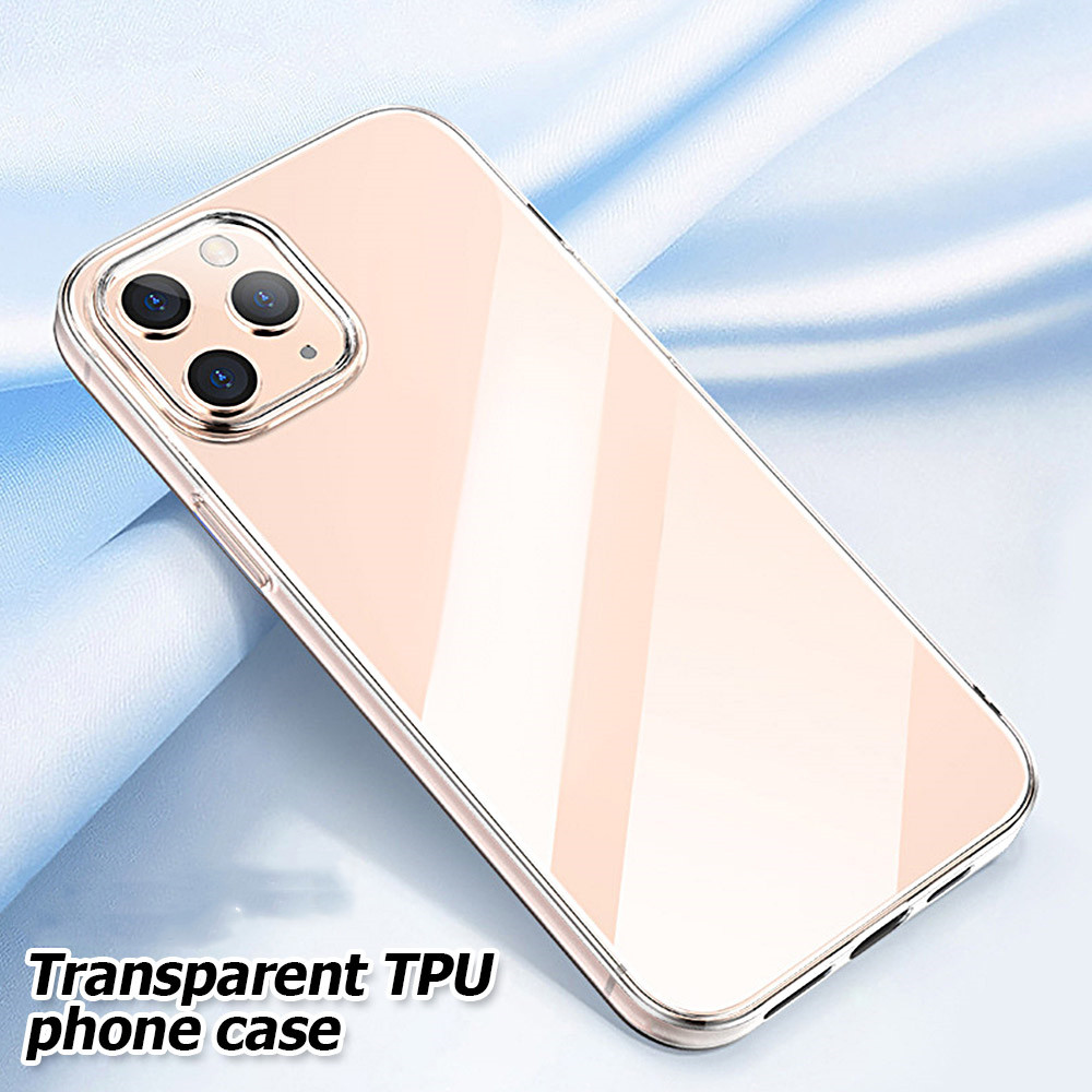 Coque de téléphone en TPU souple et transparente ultra-mince, étui arrière antichoc en cristal pour iphone 14 13 12 mini 11 pro MAX X XS XR 8 7 plus