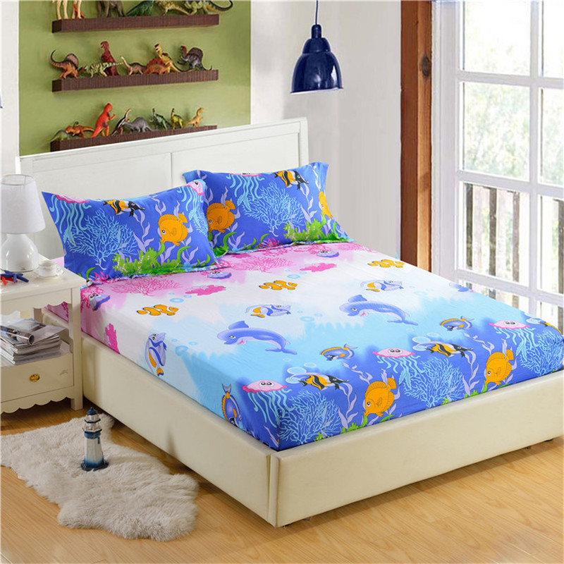 Ensembles de draps 100% polyester, drap-housse imprimé de haute qualité, housse de matelas élastique réglable tout autour, taille personnalisable 220901