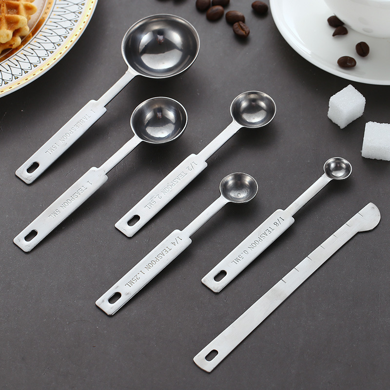 Measuring Tools UPORS Stainless Steel Measuring Cups and Spoons Set Deluxe Premium Stackable Tablespoons Home Tools Kitchen Accessories 220922