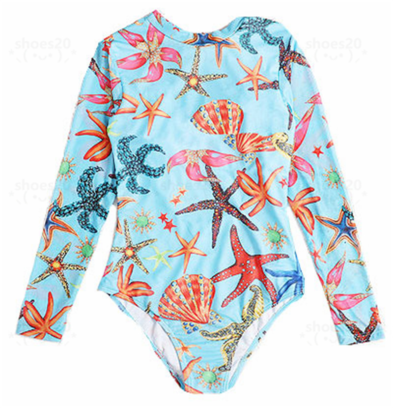 Starfish Print ملابس السباحة محب مبطن للنساء Up Women039S Onepiece Swimsuits في الهواء الطلق على الشاطئ