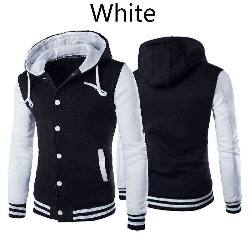 Herren Hoodies Sweatshirts Herren Jacke Junge Baseball Kapuzen Mode Streetwear Slim Fit College Varsity Jacke Marke Stilvolle Weste Homme Männer Colthing L220901