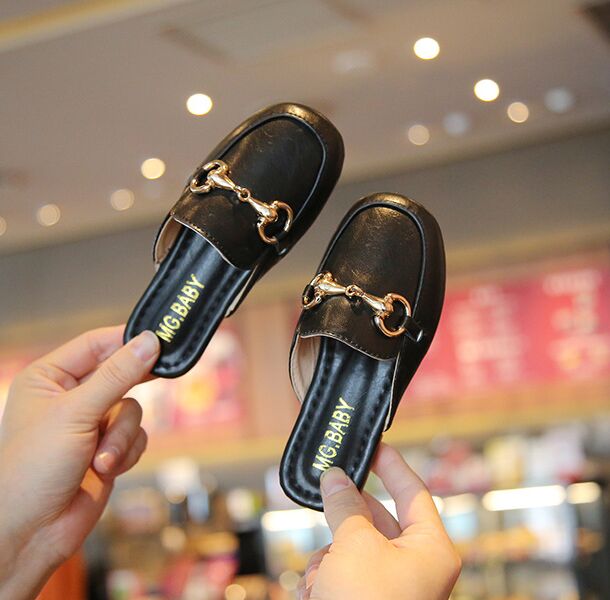 Çocuk sandalet yaz erkek kızlar terlik açık ayakkabılar büyük çocuklar küçük deri ayakkabı çocuklar ayakkabı