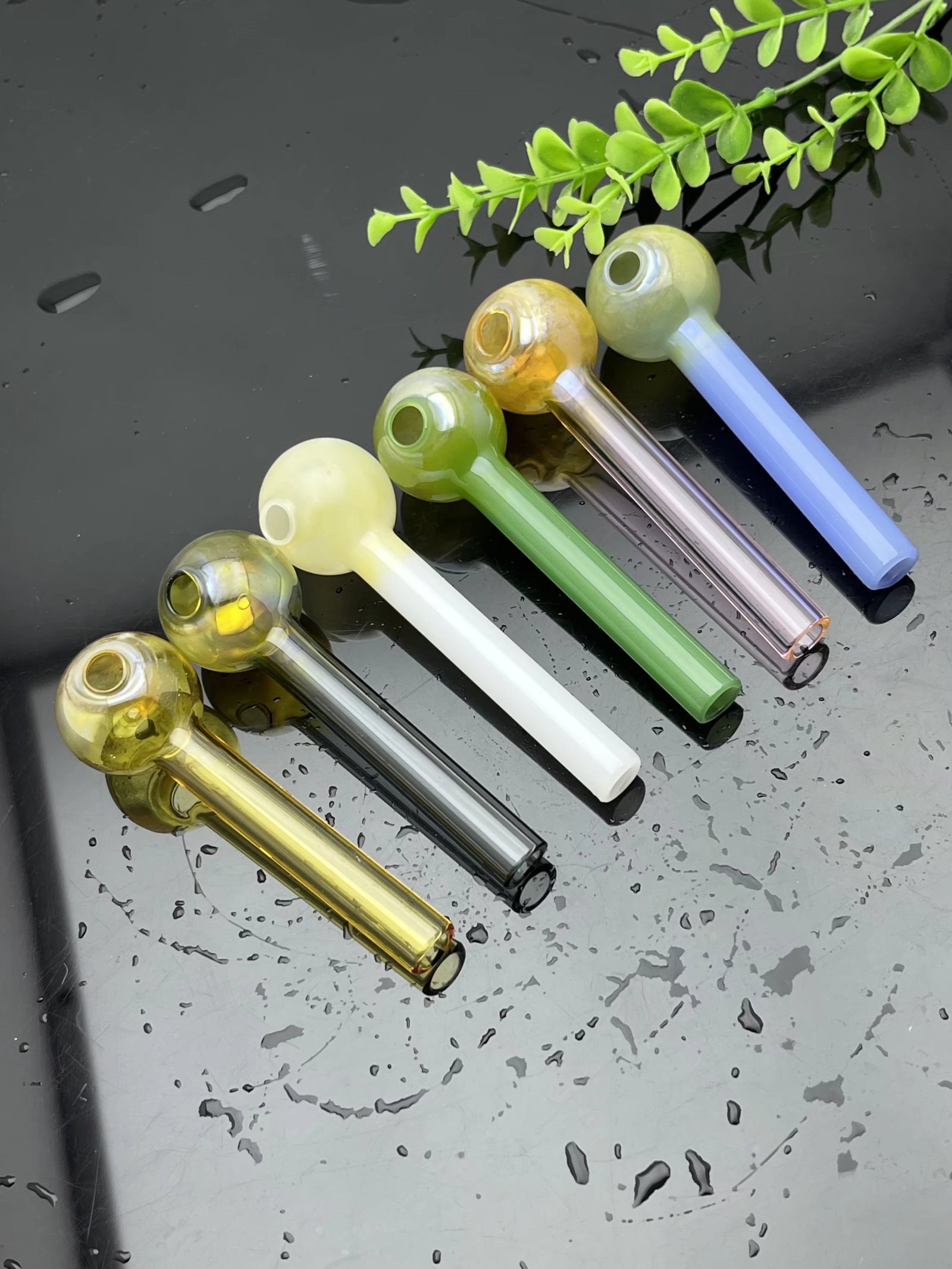 Tuyaux De Fumée Narguilé Bong Verre Rig Huile Eau Bongs Coloré 10cm Coloré Fumée Ensemble Verre Brûleur Direct