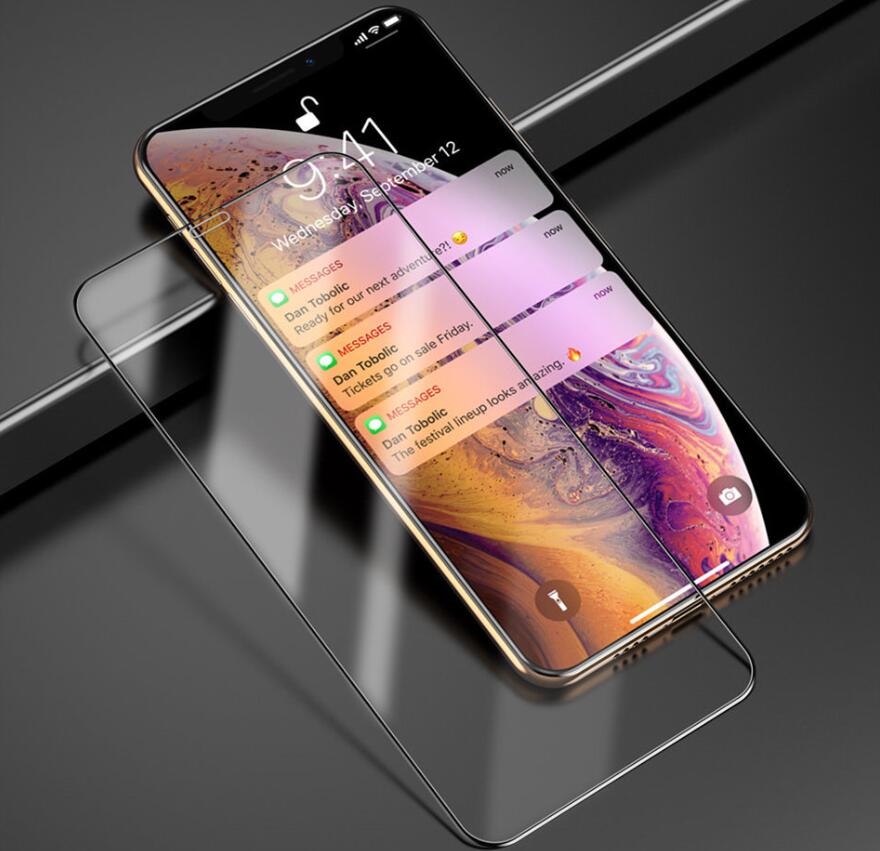 Protecteur d'écran pour iPhone, couverture complète 9D, en verre trempé, pour modèles 14, 13, 12, MINI PRO, 11, XR, XS MAX, 3 pièces/ensemble