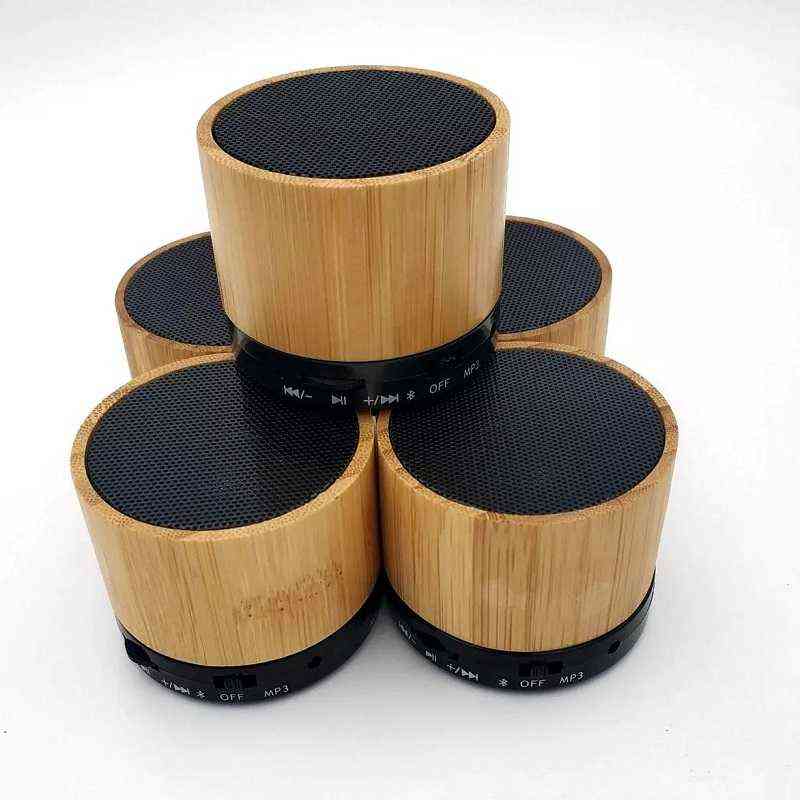 Enceintes Portables Bois Bluetooth S10 Léger Bambou et Bois T220831