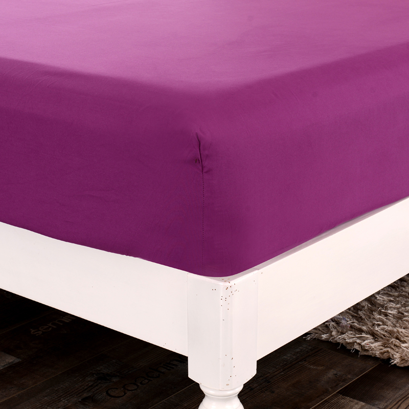 Sheets sets LAGMTA 100% Polyester Solid Fitted Sheet Mattress Cover Sheet Four Corners With Elastic Band Can Be Customized 220901