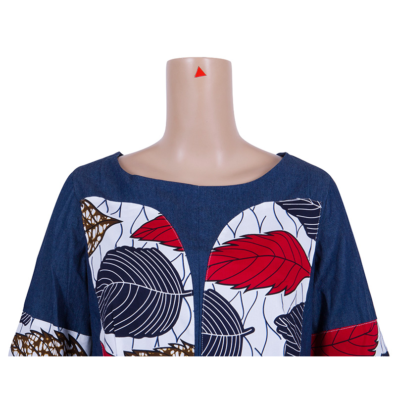 Duas peças Vestido de babados africanos Tops de estampas e conjuntos de saia para mulheres Bazin Riche African Clothing 2 Peças Personalize Saias Conjuntos WY5712