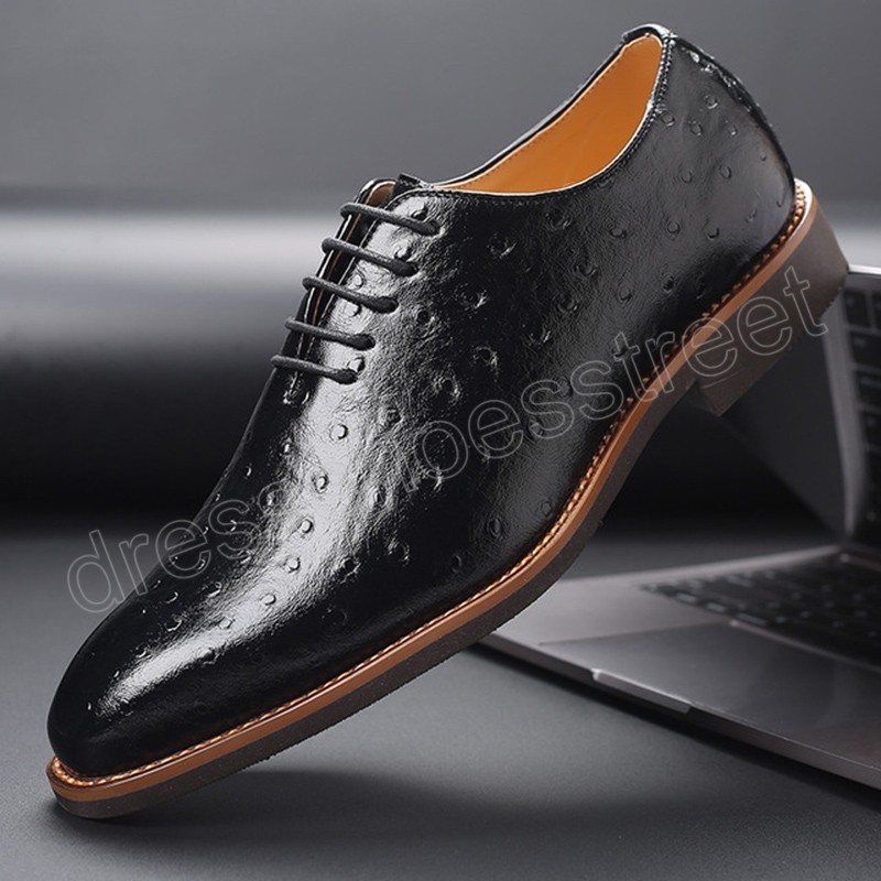 Casuales Oxford Shoes Men Office Business Suit Dress Shoes Mens Wedding Formal Shoes Man Zapatos Hombre