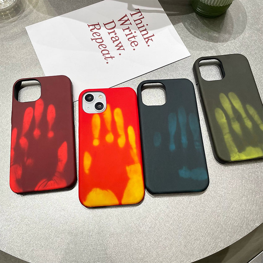 Coole Thermosensor-Induktionsverfärbungs-Telefonhüllen Softcover für iPhone 14 13 12 11 6 7 8Plus iPhone X