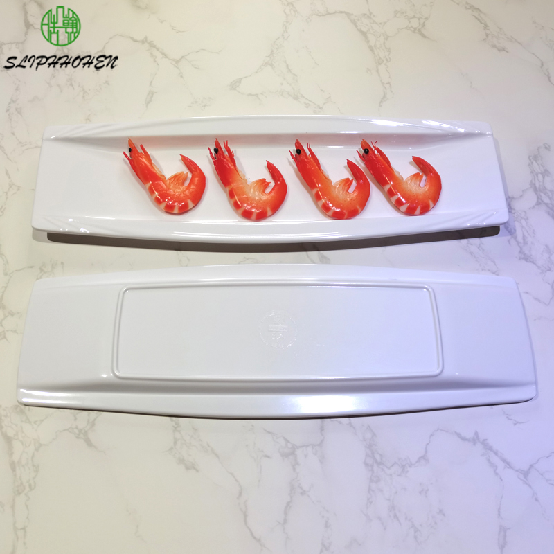 A5 Melamine Prostokąta Restauracja hotel sashimi sushi imitacja porcelanowa biała zastawa stołowa zastawa stołowa