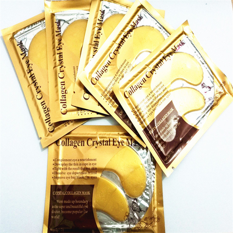 Crystal Collagen Gold Powder Eye Care Mask Anti-aging Dark Circles Acne Beauty Patches For Eyes Skin Care Masks