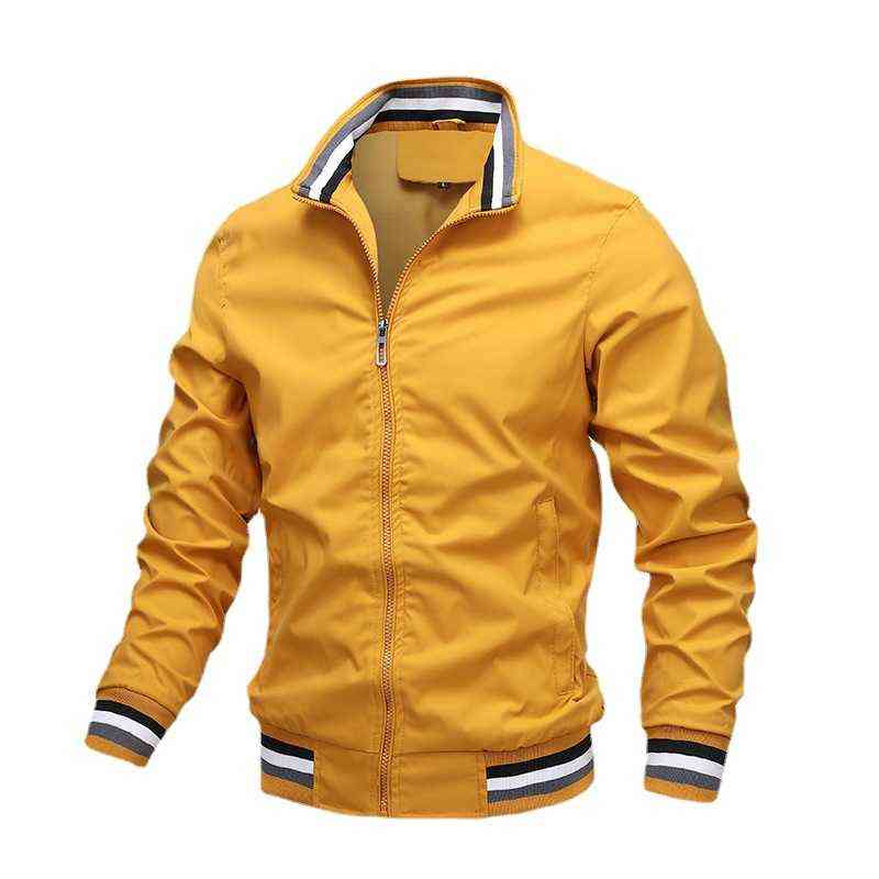 Jackets masculinos Men Slim Fit and Coats New Spring Autumn Casual Casual Alta qualidade Male Solid Outwear Tamanho 5xl L220830