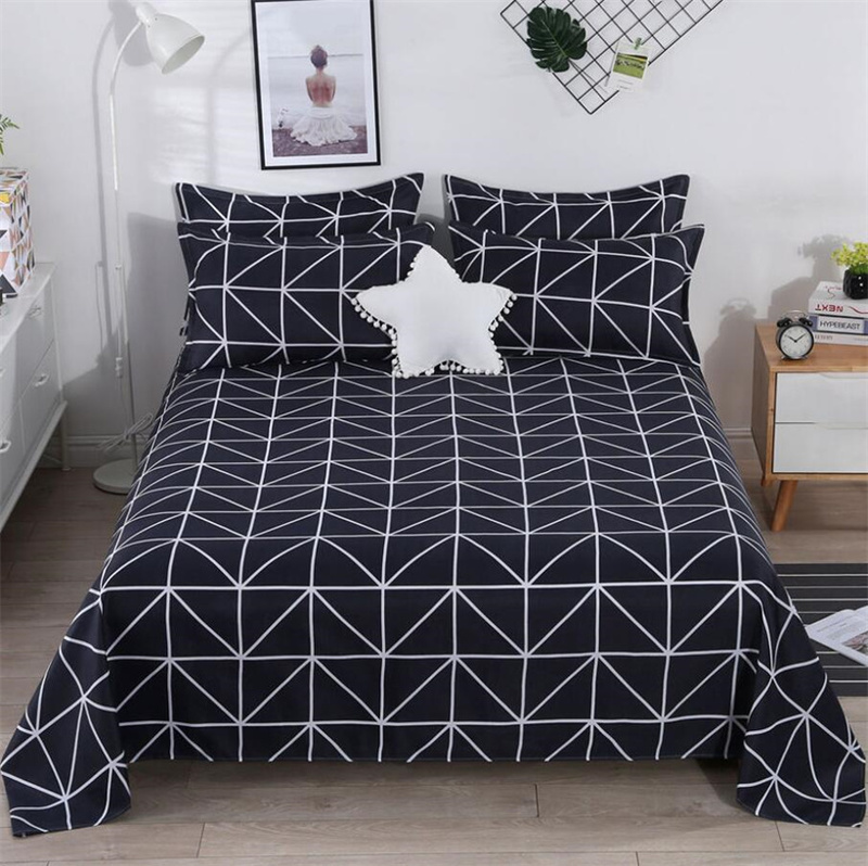Sheets sets Bed Sets with Flat Sheet and Pillowcases Cotton Polyester Bed Linens Soft Comfortable Bedspread Home Textiles 220901