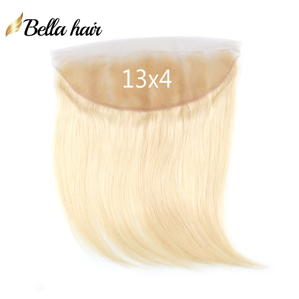 #613 Blond Lace Frontal Hair100% Virgin Human Hair Weaves 13X4 Straight Weave Closure Extensions