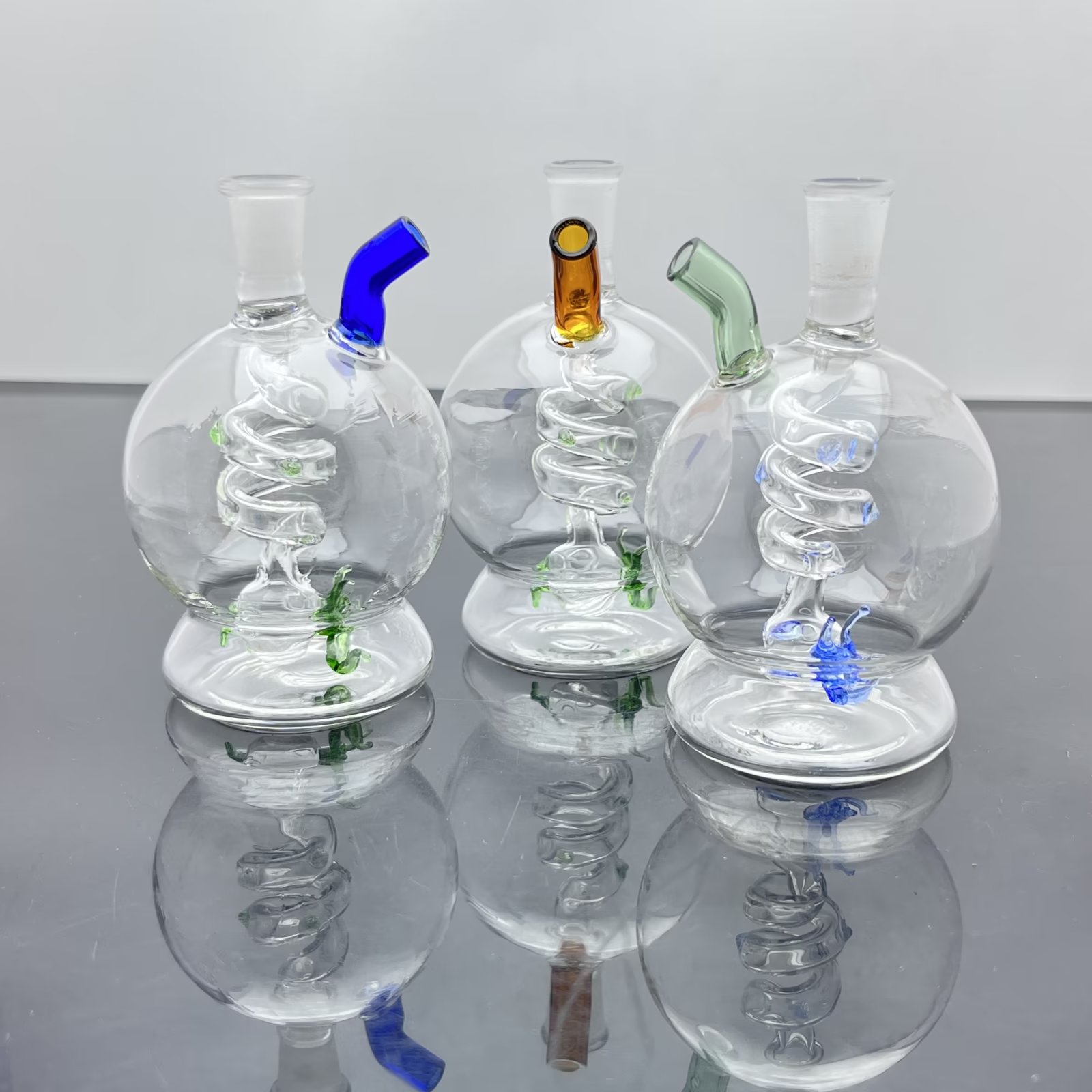 喫煙パイプアクリルガラス水ギセルタバコケース、卸売ガラスボンズオイルウォーターパイプガラスパイプ