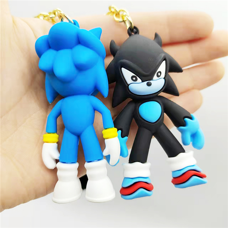 الرسوم المتحركة الرسوم المتحركة Super Mouse Sonic Toy Straps Key -keykain anime Car Animation Doll Bag Bag Ornament