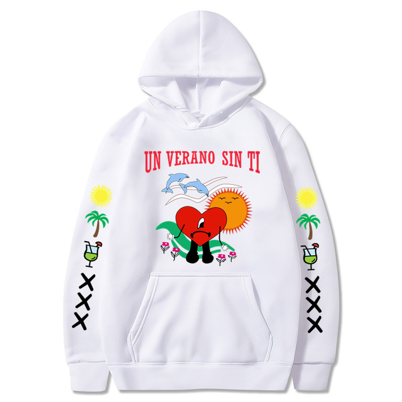 Erkek Hoodies Sweatshirtler Kötü Tavşan Erkek Kadın Baskılı Hoodie Street Hip Hop Hoodie Sweatshirt Unisex Yüksek Kaliteli Hoodie 220901