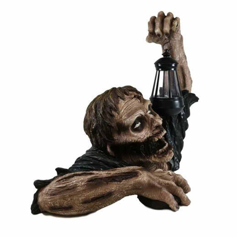 Party Decoration Creative Halloween Zombie Terror Scary Horror Decor Light Lantern Staty for Home Outdoor Garden Outside Yard 220901