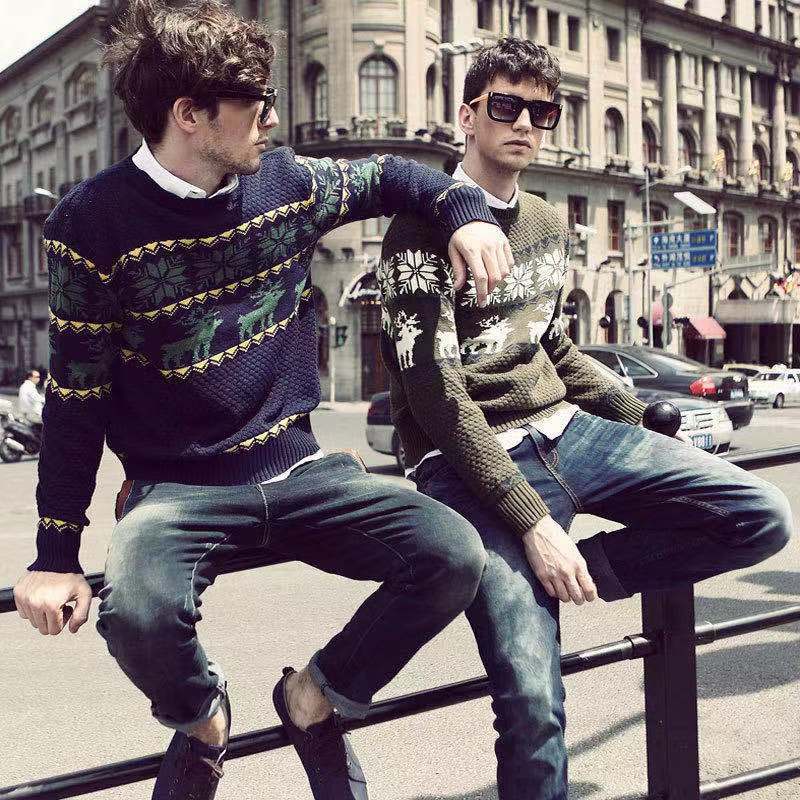 Mens Sweaters Kore Moda Sonbahar Erkekler Sıradan Vintage Stil Sweater Yün Yavurucu Kış Men Erkekler Sıcak Pamuk Külot Kazak 220901