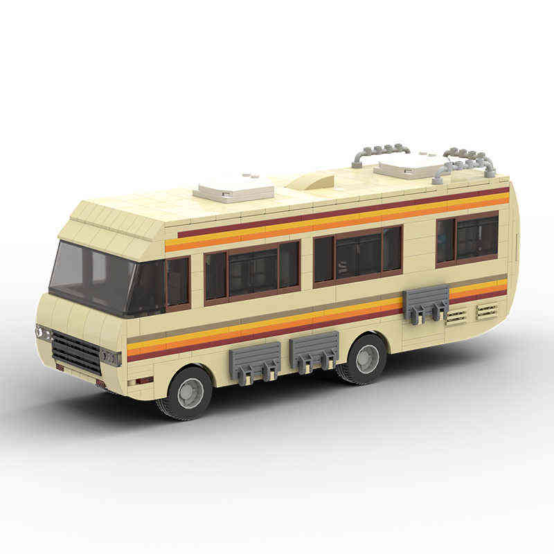 Blocchi blocchi Bricklink Technical Car Classic Movie TV Breaking Bad Walter White Work Lab RV Pontiacl Modello Building Buildings Toys Gift T220901