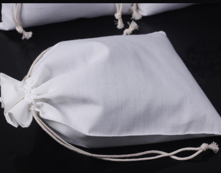 Пользовательские большие белые китайские пекинские оперные ювелирные мешочки для шнурки хлопковые мешочки для пакетин