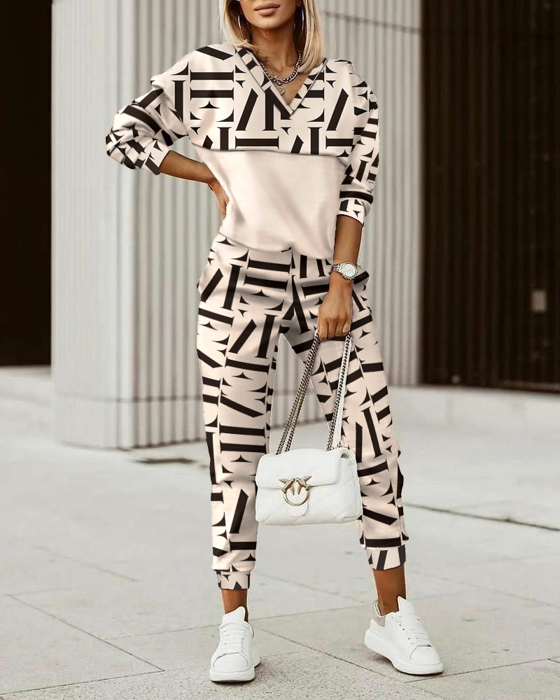 Womens Two Piece Pants Fashion Women Plaid Print Zipper Front Hooded Top Pants Set Two Pieces Suit Flare Pants Outwear 220902