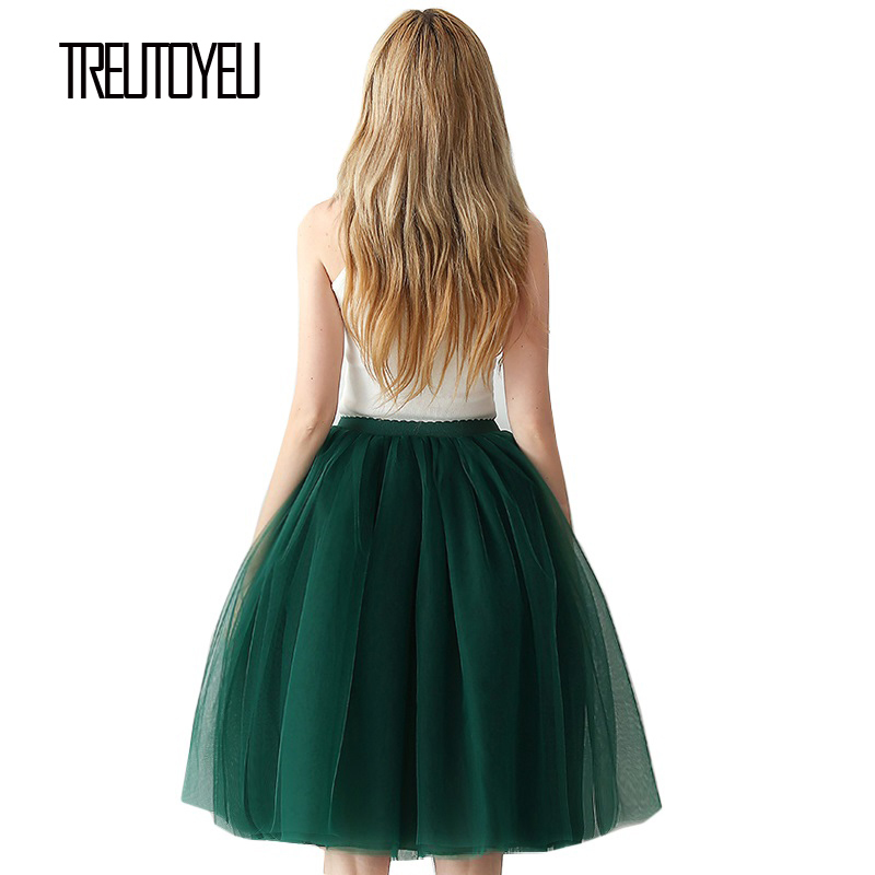 Casual Dresses 5 Layers 65cm Black Pleated skirt Sexy Midi Tulle High Waist Full Lining Adult Tutu Korean Style Women Jupe Femme Faldas 220902