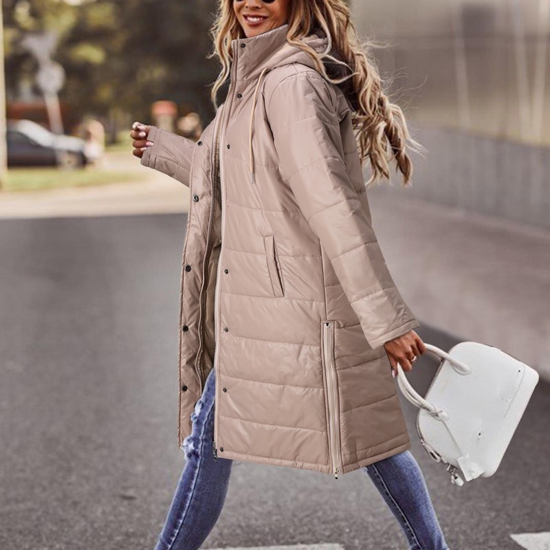 Colete de manga de parkas de parkas acolchoados de bolsos aquecidos de inverno feminino com jaqueta com jaqueta com casaco acolchoado ao ar livre 220902
