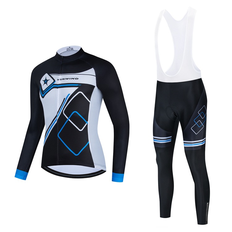 2024 Pro Mens Winter Cycling Jersey Zestaw cząstek rowerowych rowerowych z długim rękawem