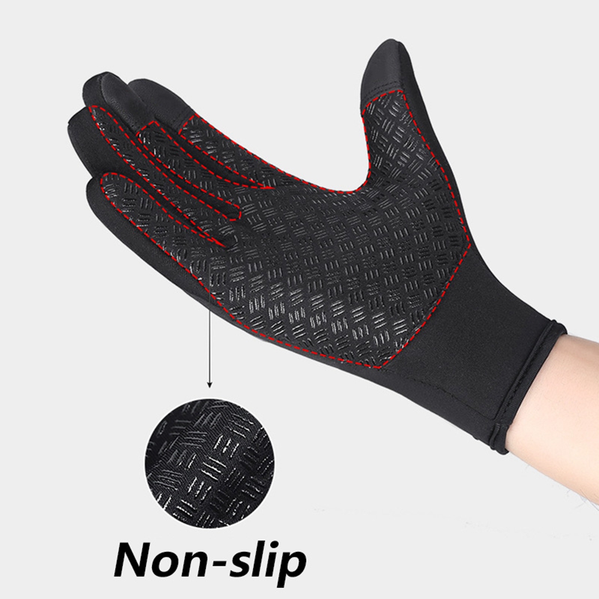 es de gants d'hiver pour hommes femmes écran tactile chaud en plein air cyclisme conduite moto coupe-vent gants antidérapants