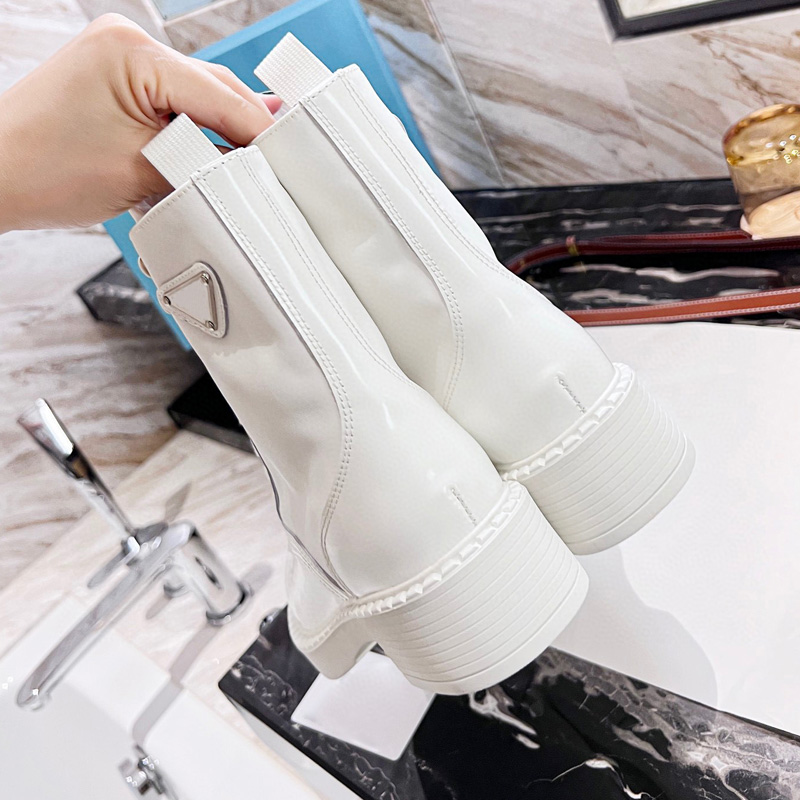 2022 여성 디자이너 Rois Boots Ankle Martin Boots 및 Nylon 플랫폼 럭셔리 부츠 군사 영감을받은 진정한 가죽 전투용 Bouch with bags box 35-40