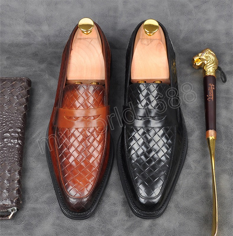 Oxford Shoes for Men Business Suit Slowers Mens Mens Vestido de Noiva Italiano On Shoes Man Office Coiffeur Chaussures