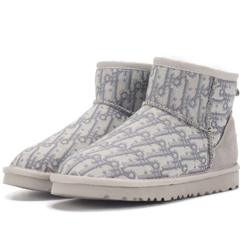 Winter Schneestiefel schwarz graue Mode klassische Knöchel Frauen Mädchen kurze Stiefel Schuhe Schuhe