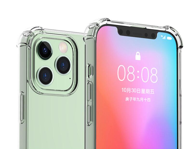 Mjuk TPU transparenta tydliga telefonfodral protecter silikon bakåt täckning chocksäker för iPhone 15 14 13 12 11 pro x xs max xr 7 8 plus mini