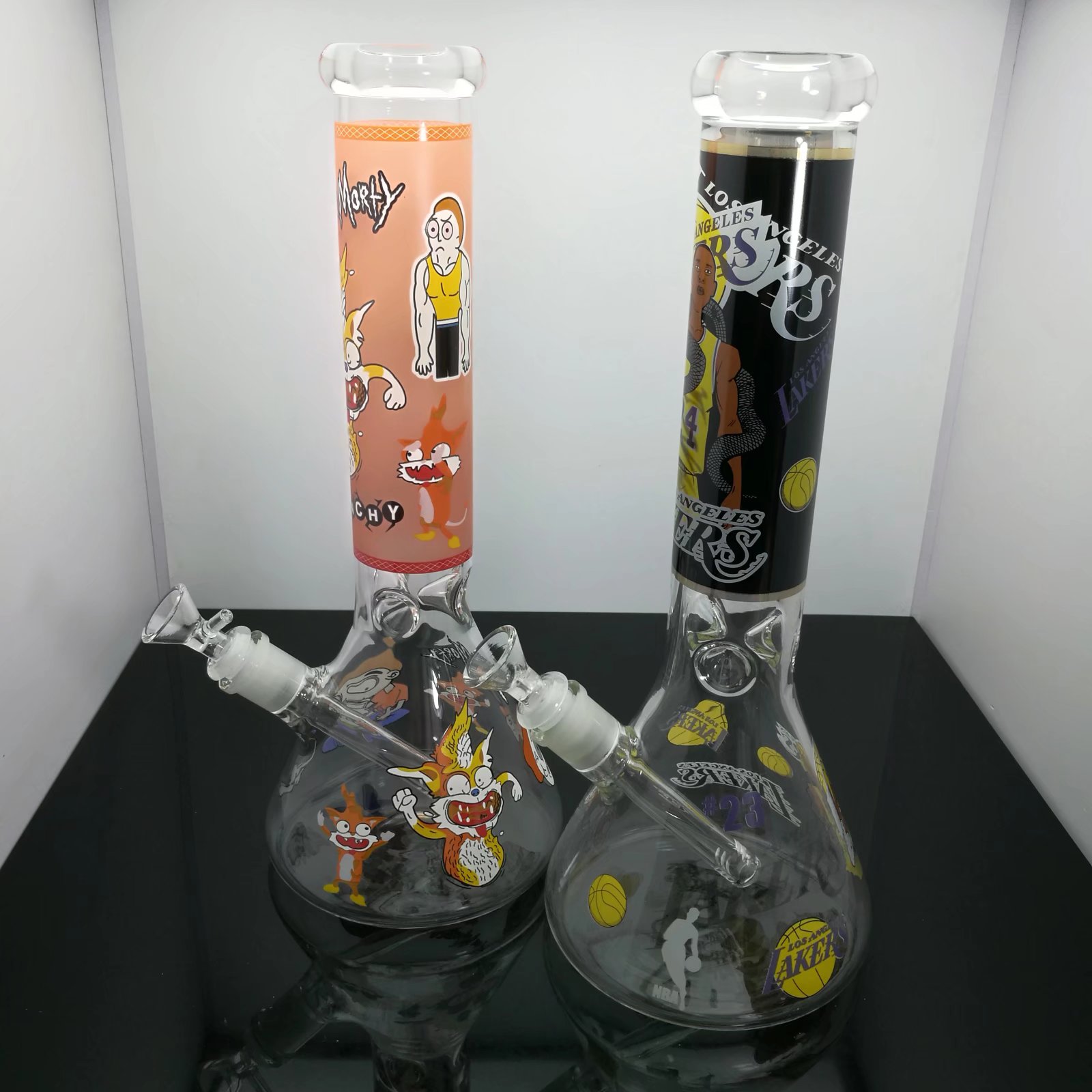 new Double crystal glass pot Wholesale Glass Bongs Accessories, Glass Water Pipe Smoking, 