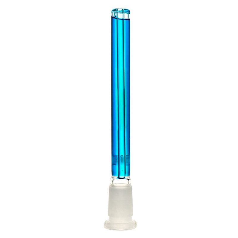 Cool Colorful Smoking Freezable Liquid Filter Tube Pyrex Thick Glass Bong Hookah Waterpipe Downstems Diffusers Portable Cigarette Holder Downstem DHL Free