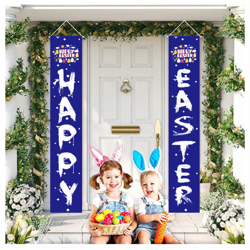 Altri articoli feste di eventi Decorazione della porta di Pasqua Carota Coniglio Uovo colorato Banner Decor Home Hanging Giorno di Pasqua Ornamento Regalo di benvenuto alla primavera 220901