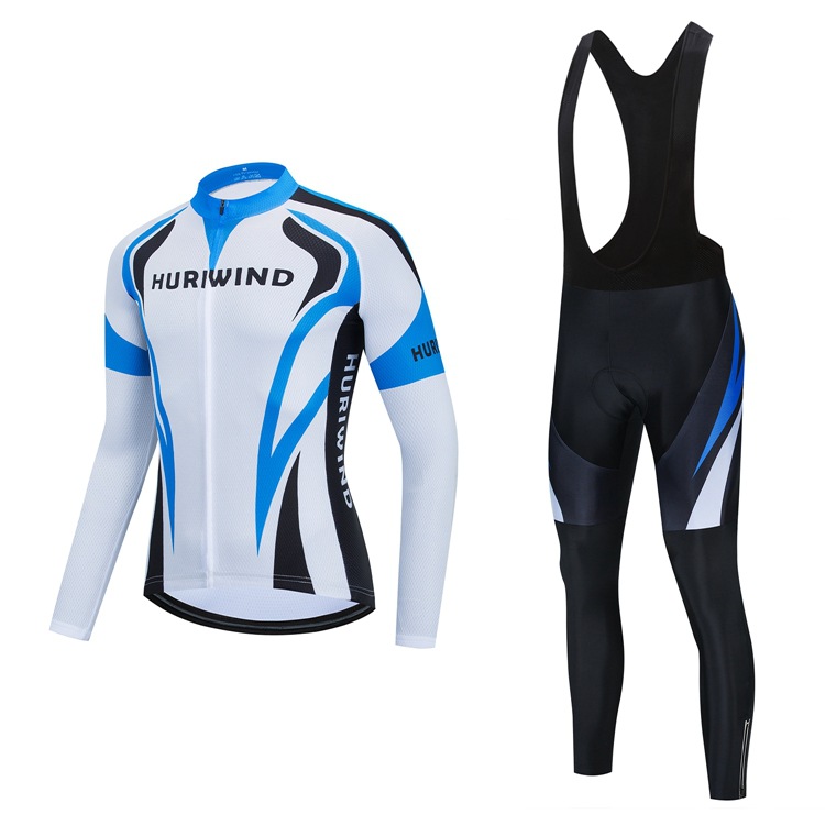 2024 Pro Mens Winter Cycling Jersey Set Long Sleeve Mountain Bike Cycling Clothing Breathable MTB Bicycle Clothes Wear Suit M2