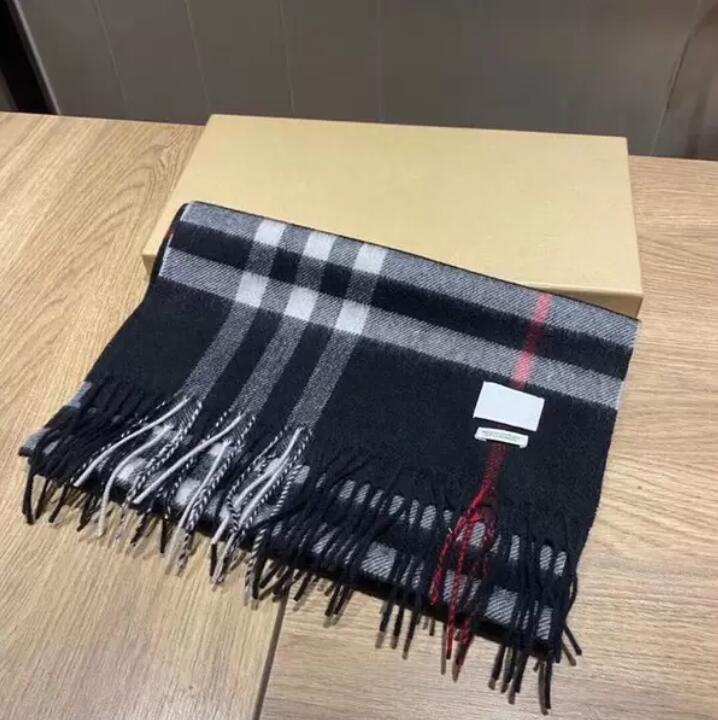 New top Women Man Designer Scarf fashion brand 100% Cashmere Scarves For Winter Womens and mens Long Wraps Size 180x30cm Christmas2208
