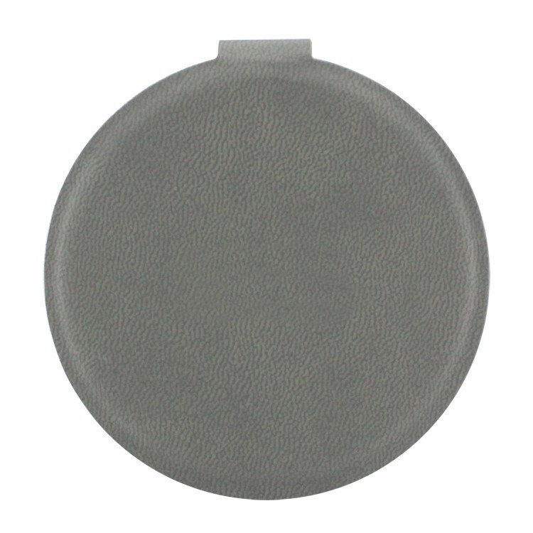Mini Round Compact Mirror Elegante pocket Make -upspiegels met PU -opslagpakket draagbare cosmetische gereedschappen
