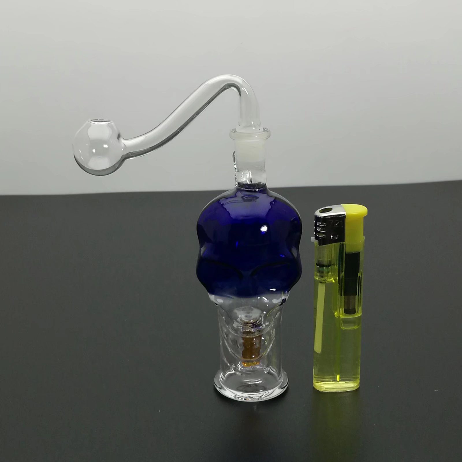 Glass Pipes Smoking Manufacture Hand-blown hookah Colored Skeleton Bone Glass Water Smoke Bottle