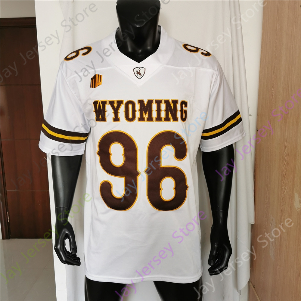 Wyoming Football Jersey NCAA College Josh Allen Andrew Peasley Titus Swen Joshua Cobbs Gibbs Godbout Joey Braasch Xazavian Valladay Bertagnole