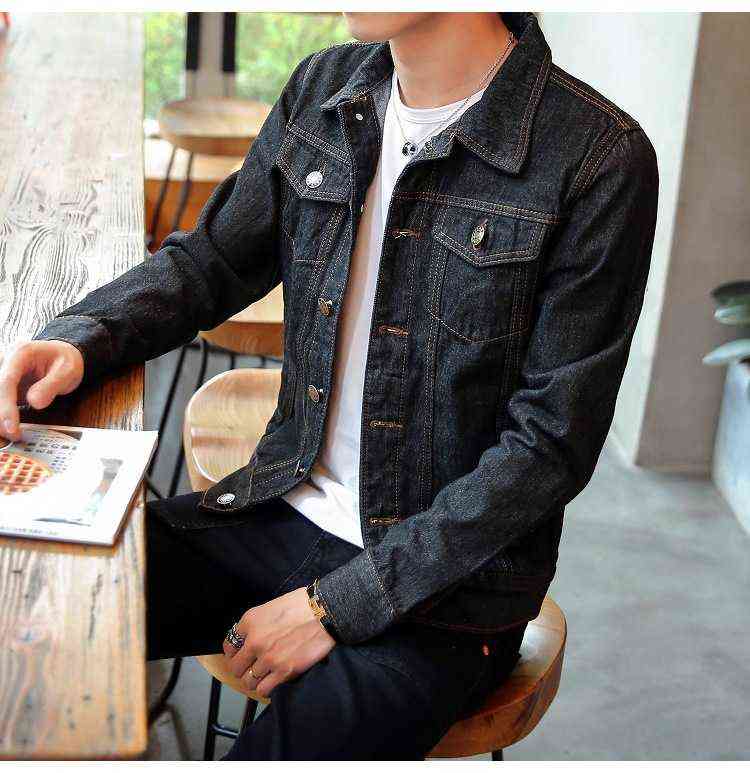 Men's Jackets M-4XL 2021 Men Jeans Jacket Mens Bomber Jackets Men Hip Hop Man Vintage Denim Jacket Streetwear Chaqueta Hombre L220902