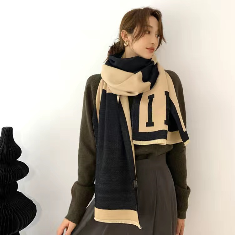 Wintersjaal Pashmina voor ontwerpers warme sjaals Mode Klassiek Dames imiteren kasjmierwol lange sjaalomslag