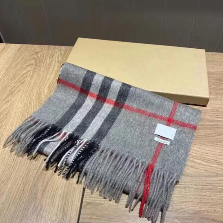 New top Women Man Designer Scarf fashion brand 100% Cashmere Scarves For Winter Womens and mens Long Wraps Size 180x30cm Christmas2208
