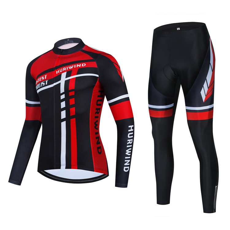 2024 Pro Mens Winter Cycling Jersey Set Long Sleeve Mountain Bike Cycling Clothing Breathable MTB Bicycle Clothes Wear Suit M9