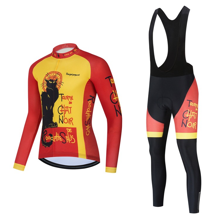 2024 Pro Mens Winter Cycling Jersey Zestaw cząstek rowerowych rowerowych z długim rękawem