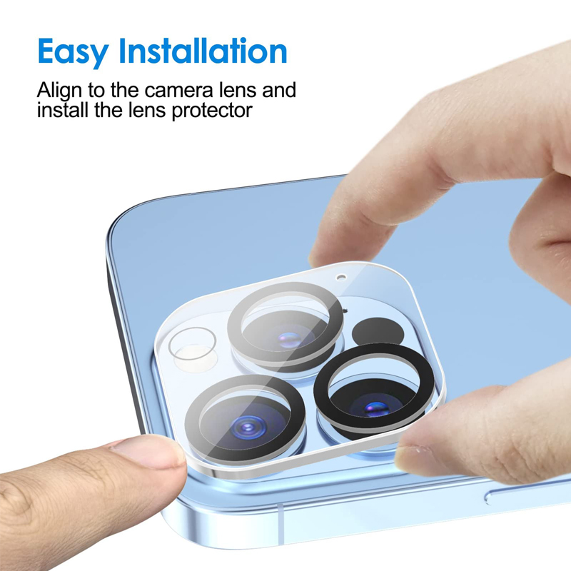 Mitoto Camera Lins Protector Flim для iPhone 14 13 Pro Max Screen Protector Закрашенное стекло