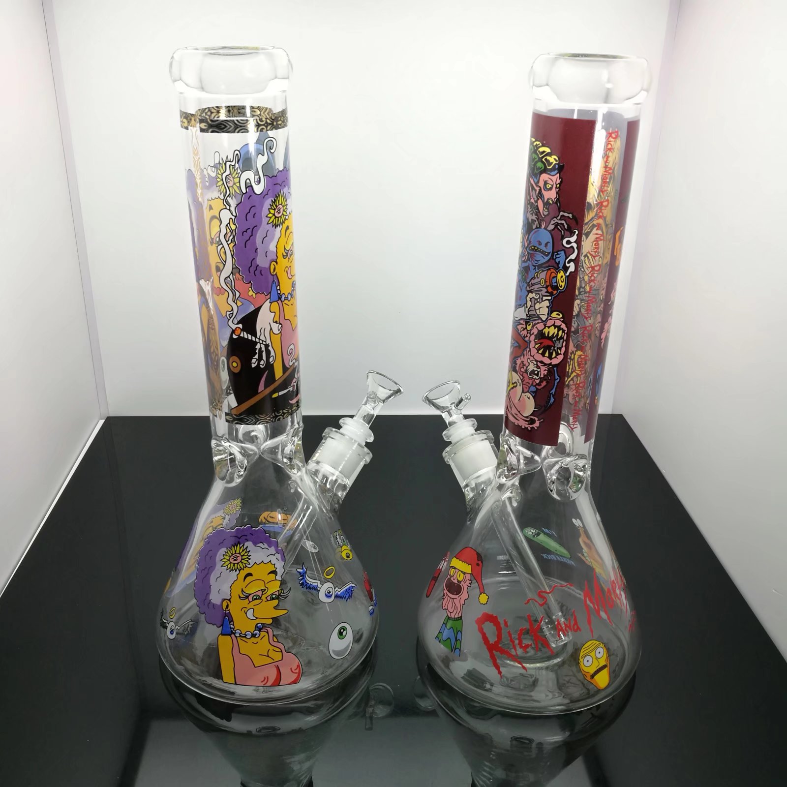 nouveau pot en verre double cristal gros accessoires de bangs en verre, pipe à eau en verre fumer, livraison gratuite